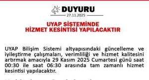 uyap kesintisi